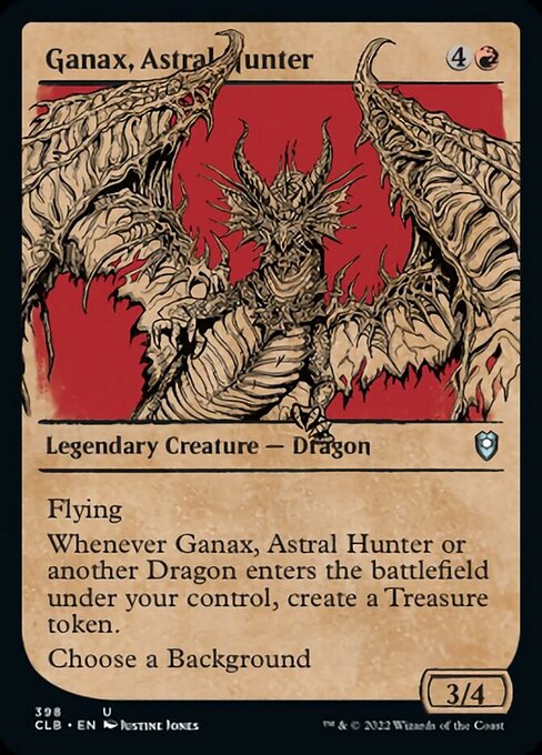 【Foil】【EN】アストラルの狩人、ガナクス/Ganax, Astral Hunter [CLB] 赤U No.398