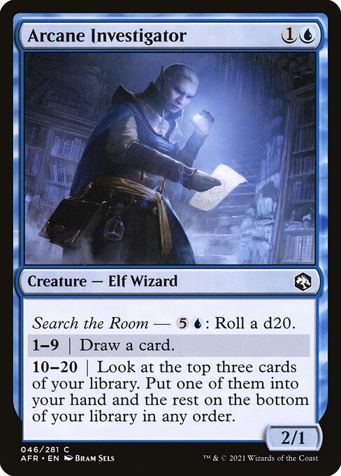 【Foil】【EN】秘儀の調査員/Arcane Investigator [AFR] 青C No.46