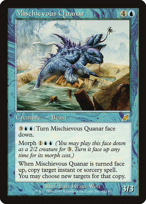 【Foil】【EN】悪戯なクェイナー/Mischievous Quanar [SCG] 青R No.42