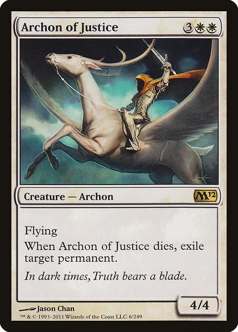 【Foil】【EN】正義の執政官/Archon of Justice [M12] 白R No.6