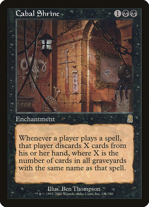 【Foil】【EN】陰謀団の祭殿/Cabal Shrine [ODY] 黒R No.121