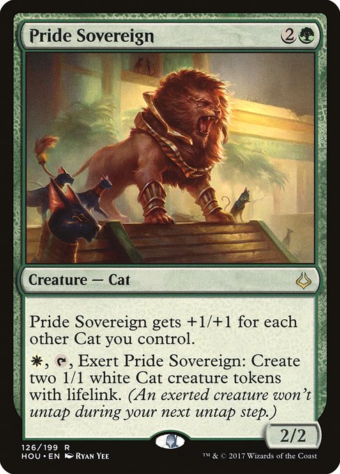 【Foil】【EN】誇り高き君主/Pride Sovereign [HOU] 緑R No.126