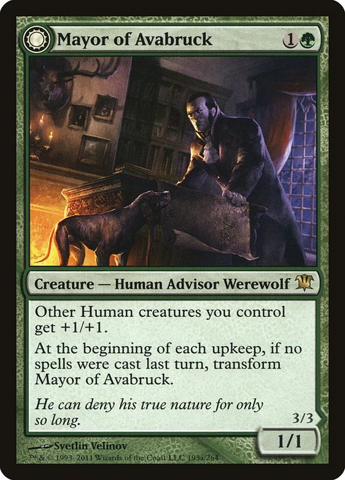 【Foil】【EN】Mayor of Avabruck // Howlpack Alpha [ISD] 混R No.193