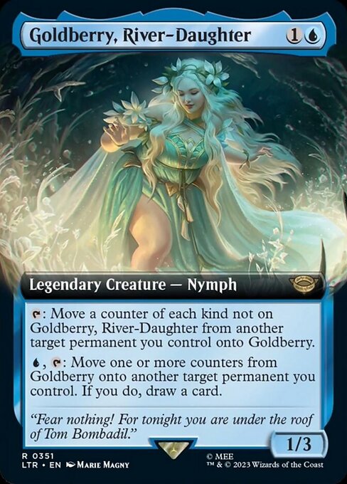 【Foil】【EN】川の娘、ゴールドベリ/Goldberry, River-Daughter [LTR] 青R No.351