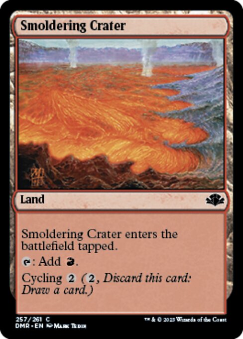 【Foil】【EN】薄煙の火口/Smoldering Crater [DMR] 無C No.257