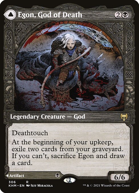 【Foil】【EN】Egon, God of Death // Throne of Death [KHM] 混R No.306