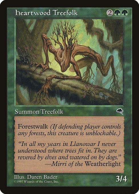 【EN】ハートウッド・ツリーフォーク/Heartwood Treefolk [TMP] 緑U No.233