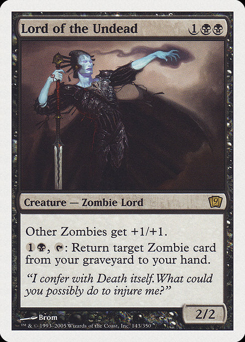 【Foil】【EN】アンデッドの王/Lord of the Undead [9ED] 黒R No.143