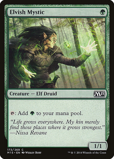 【EN】エルフの神秘家/Elvish Mystic [M15] 緑C No.173