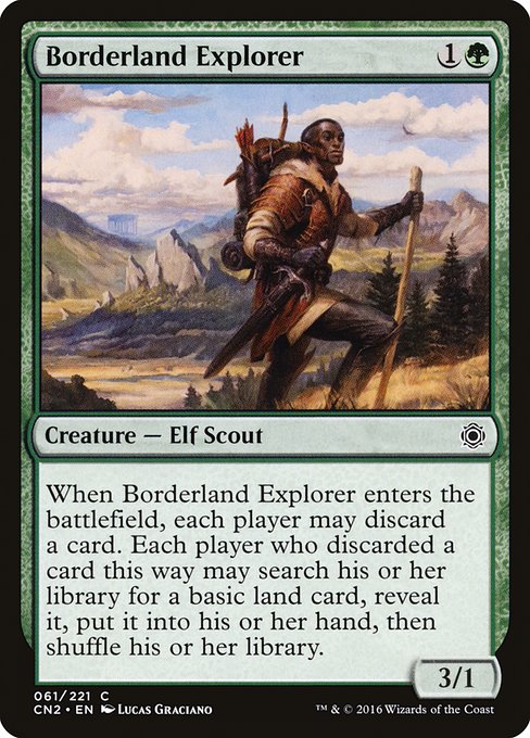 【Foil】【EN】国境探検者/Borderland Explorer [CN2] 緑C No.61
