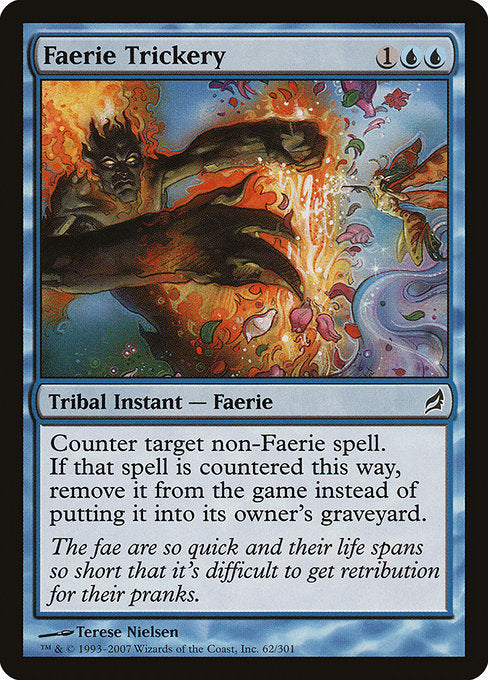 【Foil】【EN】妖精の計略/Faerie Trickery [LRW] 青C No.62