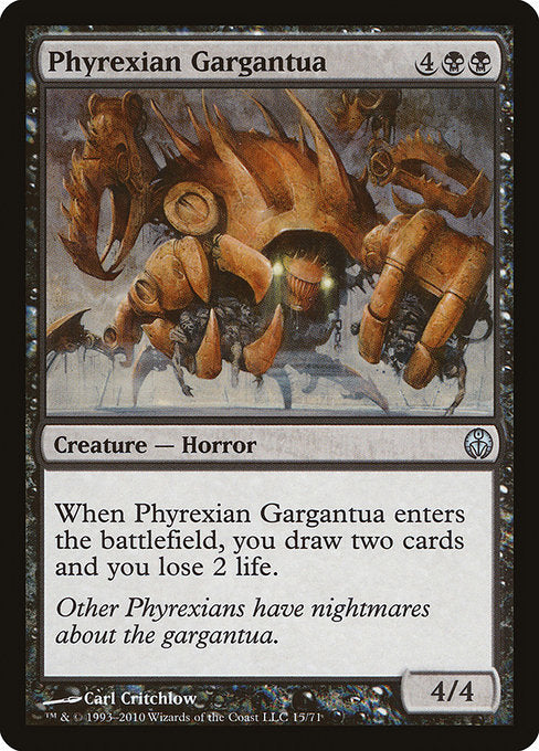 【EN】ファイレクシアのガルガンチュア/Phyrexian Gargantua [DDE] 黒U No.15