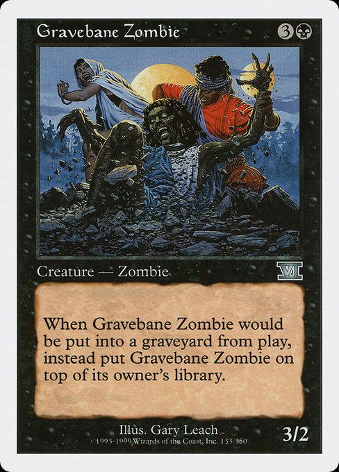 【EN】墓いらずのゾンビ/Gravebane Zombie [6ED] 黒U No.133