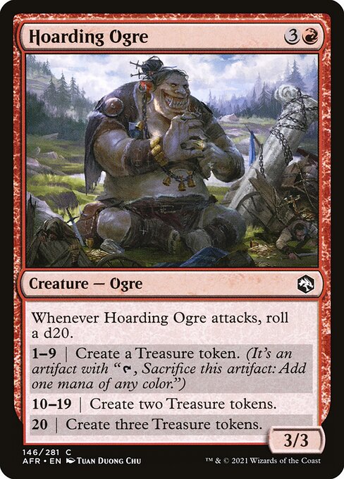 【Foil】【EN】溜め込むオーガ/Hoarding Ogre [AFR] 赤C No.146