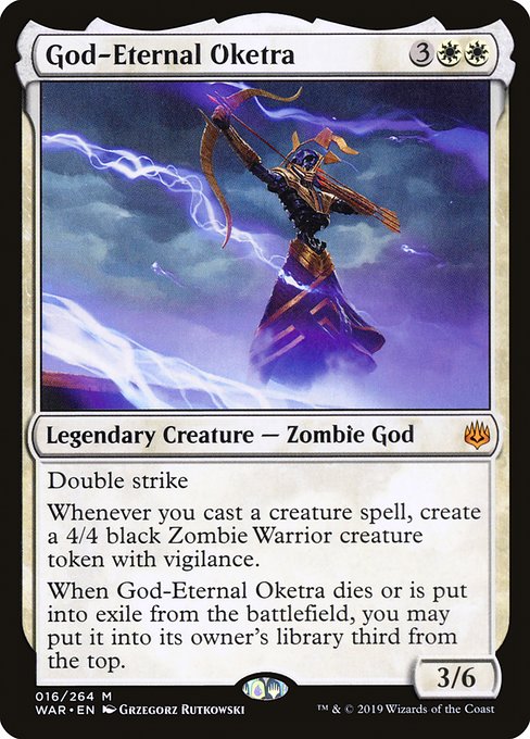 【Foil】【EN】永遠神オケチラ/God-Eternal Oketra [WAR] 白M No.16