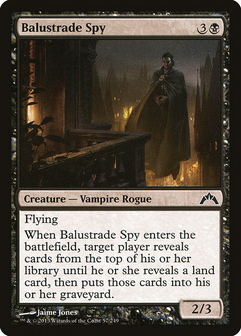 【Foil】【EN】欄干のスパイ/Balustrade Spy [GTC] 黒C No.57