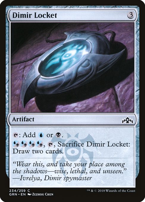 【Foil】【EN】ディミーアのロケット/Dimir Locket [GRN] 茶C No.234