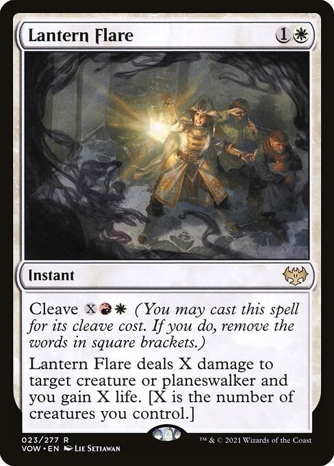 【Foil】【EN】ランタンのきらめき/Lantern Flare [VOW] 白R No.23