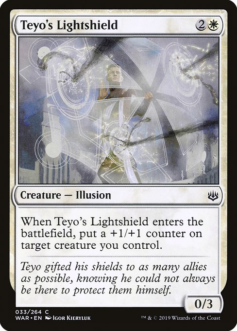 【Foil】【EN】テヨの光盾/Teyo's Lightshield [WAR] 白C No.33