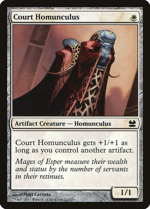 【Foil】【EN】宮廷のホムンクルス/Court Homunculus [MMA] 茶C No.11