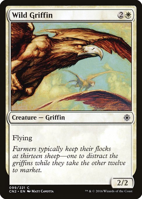 【Foil】【EN】野生のグリフィン/Wild Griffin [CN2] 白C No.99