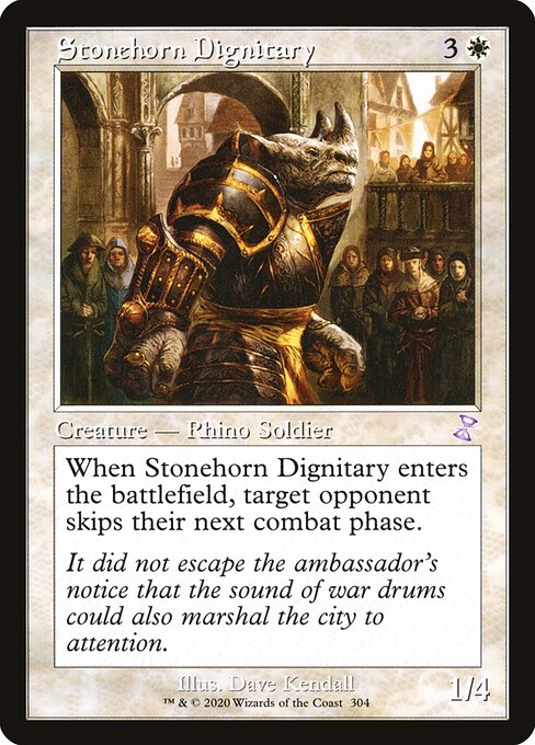 【Foil】【EN】石角の高官/Stonehorn Dignitary [TSR] 白S No.304
