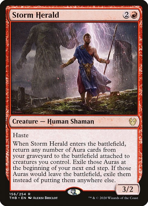 【Foil】【EN】嵐の伝令/Storm Herald [THB] 赤R No.156