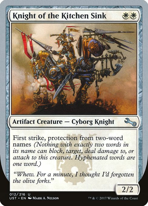 【Foil】【EN】Knight of the Kitchen Sink [UST] 茶U No.12e