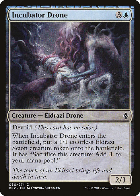 【Foil】【EN】培養ドローン/Incubator Drone [BFZ] 無C No.60