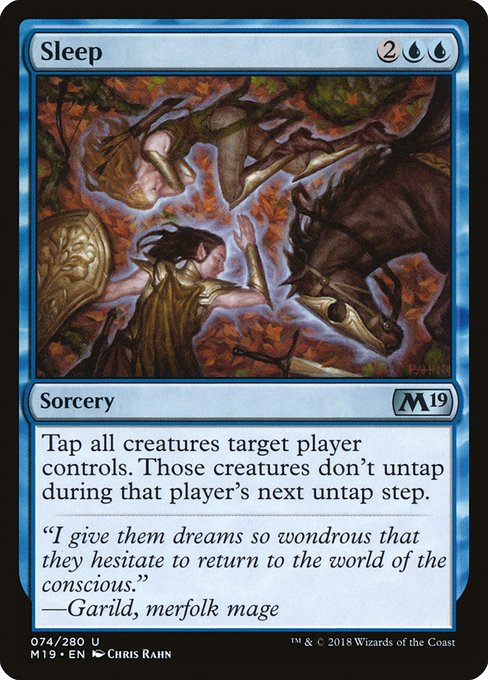 【Foil】【EN】Sleep [M19] 青U No.74