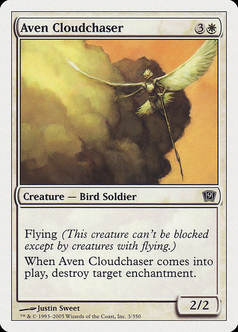 【Foil】【EN】雲を追うエイヴン/Aven Cloudchaser [9ED] 白C No.3