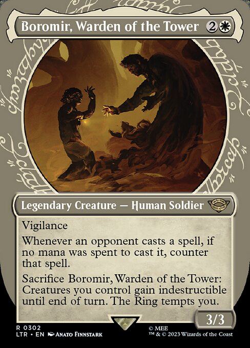 【Foil】【EN】塔の長官、ボロミア/Boromir, Warden of the Tower [LTR] 白R No.302