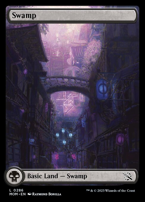 【Foil】【EN】沼/Swamp [MOM] 無C No.286