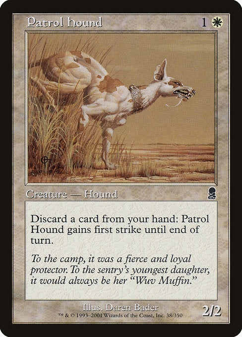 【Foil】【EN】巡視犬/Patrol Hound [ODY] 白C No.38