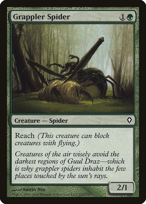 【EN】闘士蜘蛛/Grappler Spider [WWK] 緑C No.102