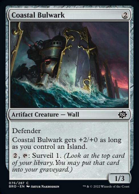 【Foil】【EN】沿岸の防壁/Coastal Bulwark [BRO] 茶C No.76