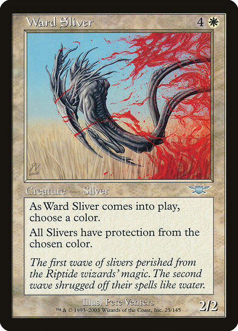 【Foil】【EN】護法スリヴァー/Ward Sliver [LGN] 白U No.25