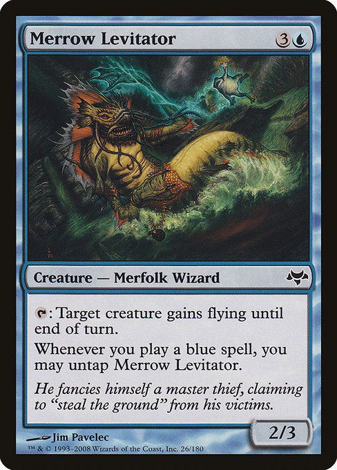 【Foil】【EN】メロウの浮遊術師/Merrow Levitator [EVE] 青C No.26