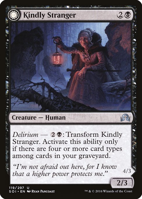 【Foil】【EN】Kindly Stranger // Demon-Possessed Witch [SOI] 混U No.119