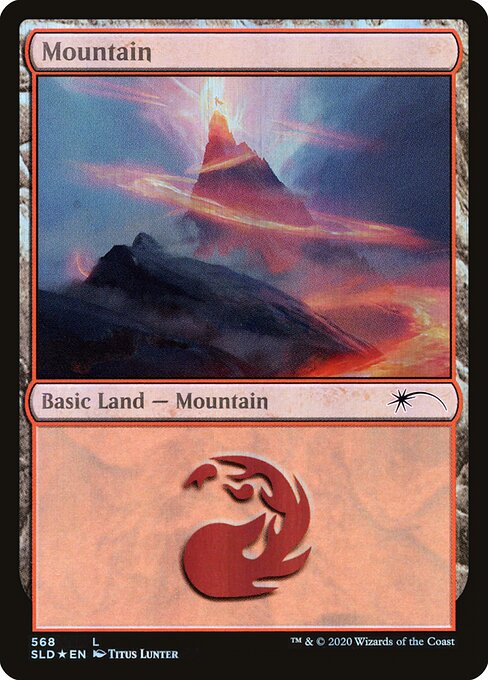 【Foil】【EN】山/Mountain [SLD] 無C No.568