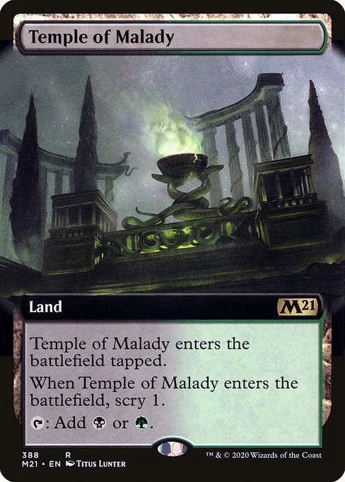 【Foil】【EN】疾病の神殿/Temple of Malady [M21] 無R No.388