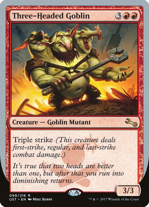 【EN】Three-Headed Goblin [UST] 赤R No.99