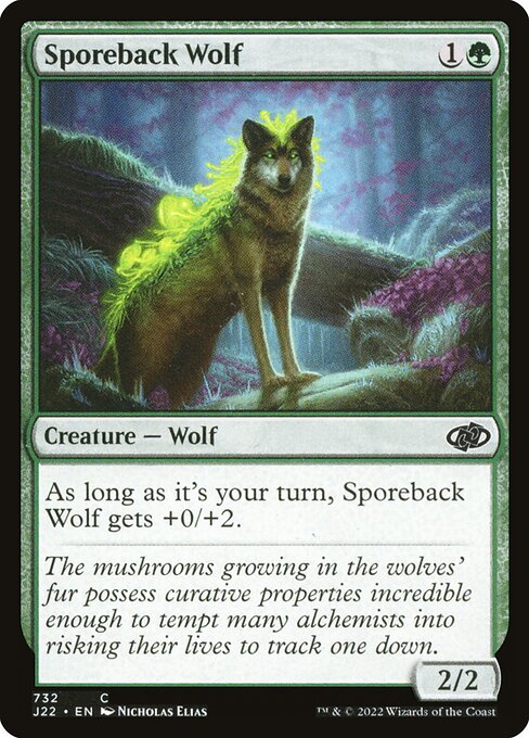 【EN】胞子背の狼/Sporeback Wolf [J22] 緑C No.732