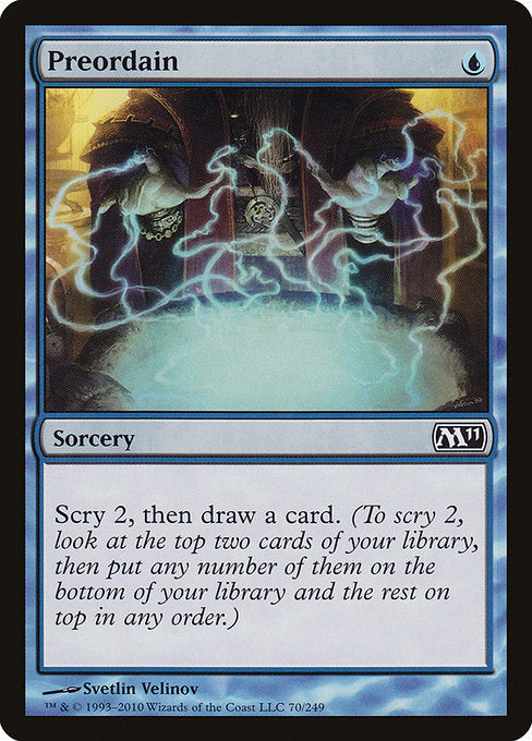 【Foil】【EN】定業/Preordain [M11] 青C No.70