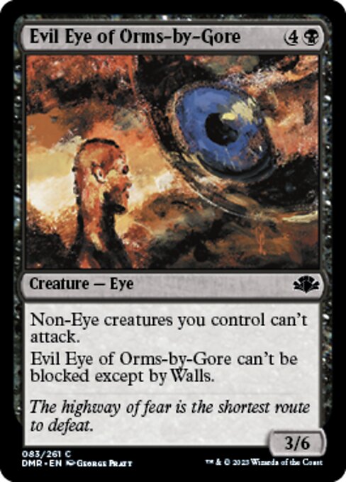 【Foil】【EN】オームズ＝バイ＝ゴアの邪眼/Evil Eye of Orms-by-Gore [DMR] 黒C No.83