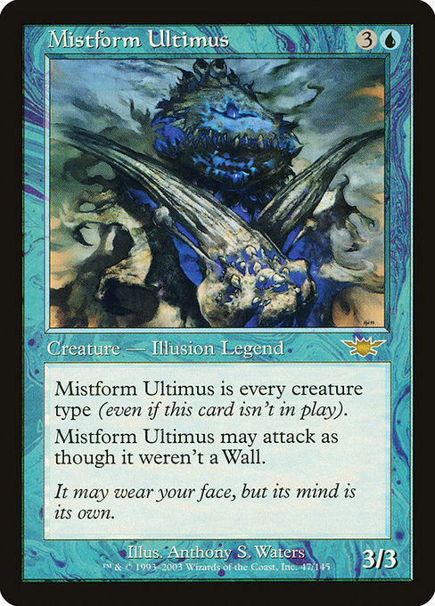 【Foil】【EN】霧衣の究極体/Mistform Ultimus [LGN] 青R No.47