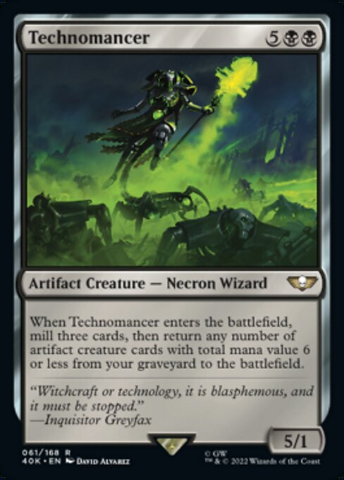 【Foil】【EN】Technomancer [40K] 茶R No.61★