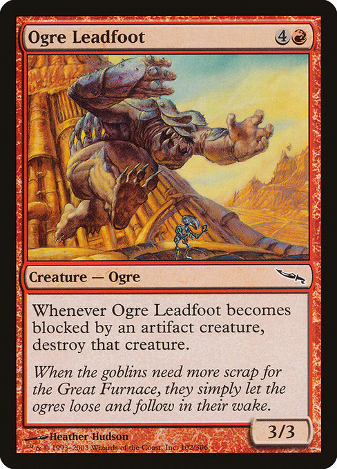 【Foil】【EN】オーガの爆走者/Ogre Leadfoot [MRD] 赤C No.102