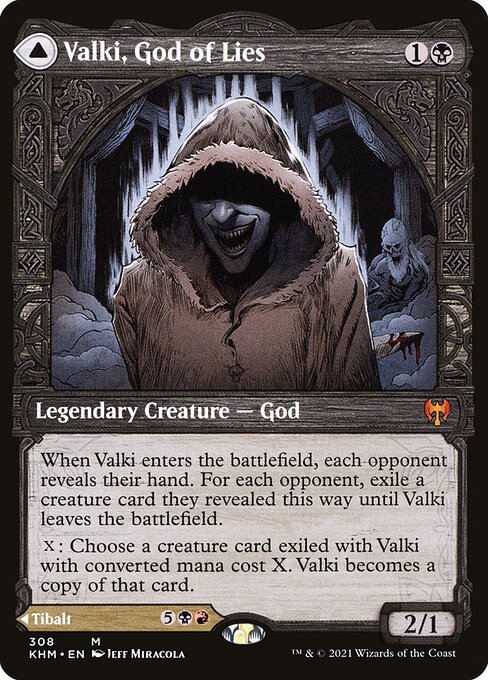 【Foil】【EN】Valki, God of Lies // Tibalt, Cosmic Impostor [KHM] 混M No.308