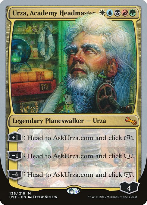 【EN】Urza, Academy Headmaster [UST] 金M No.136